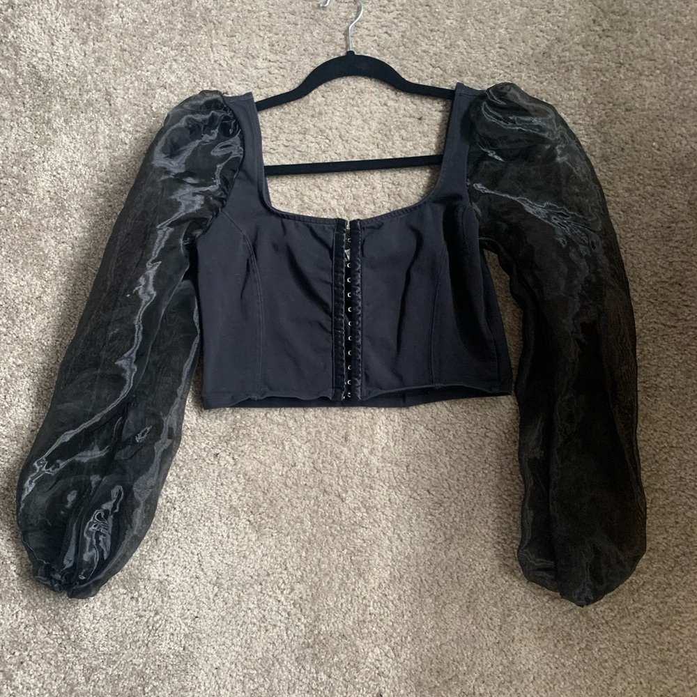 black corset top
